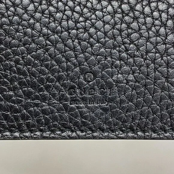 Gucci Wallet Leather Black Silver - Picture 4 of 8